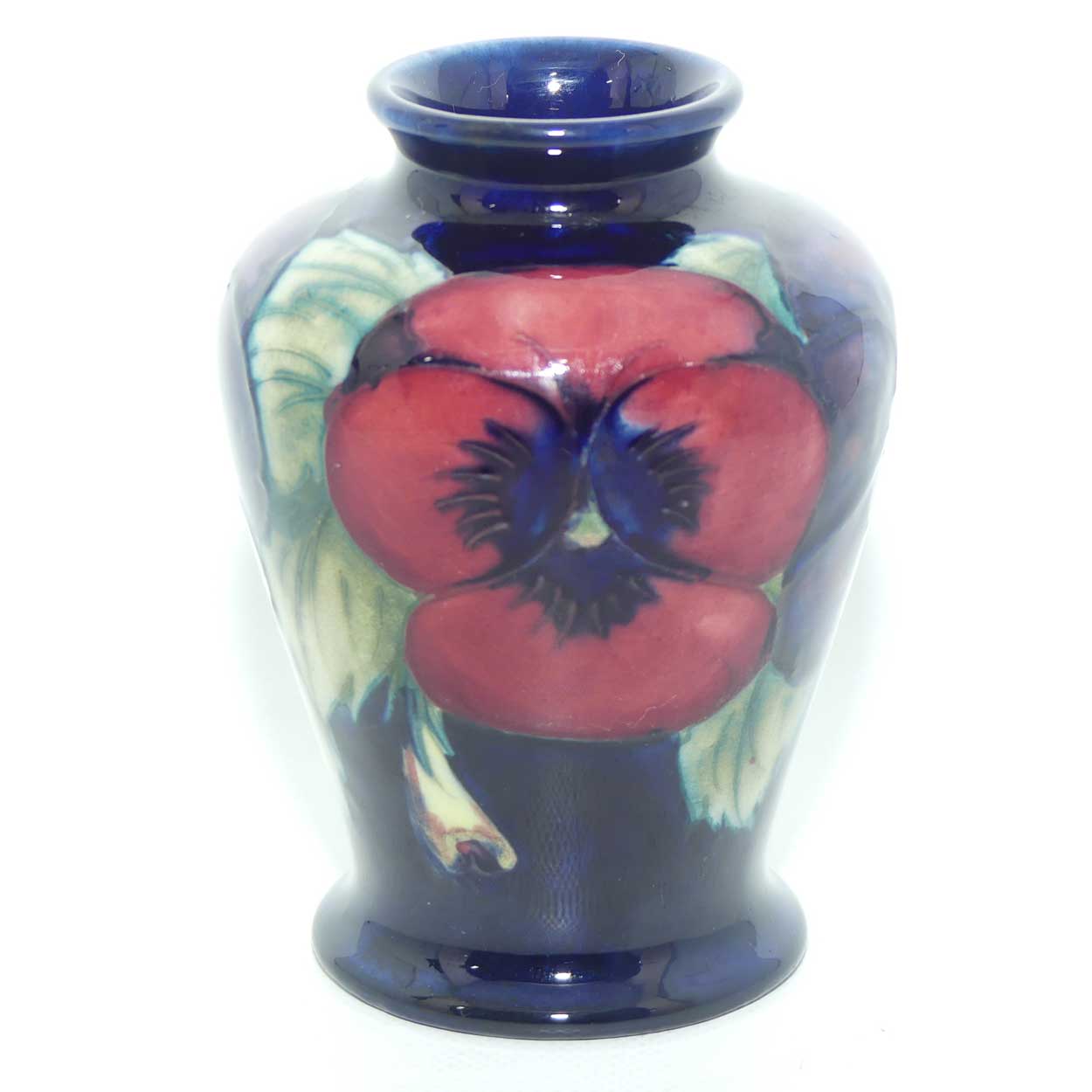 William Moorcroft Pansy miniature vase