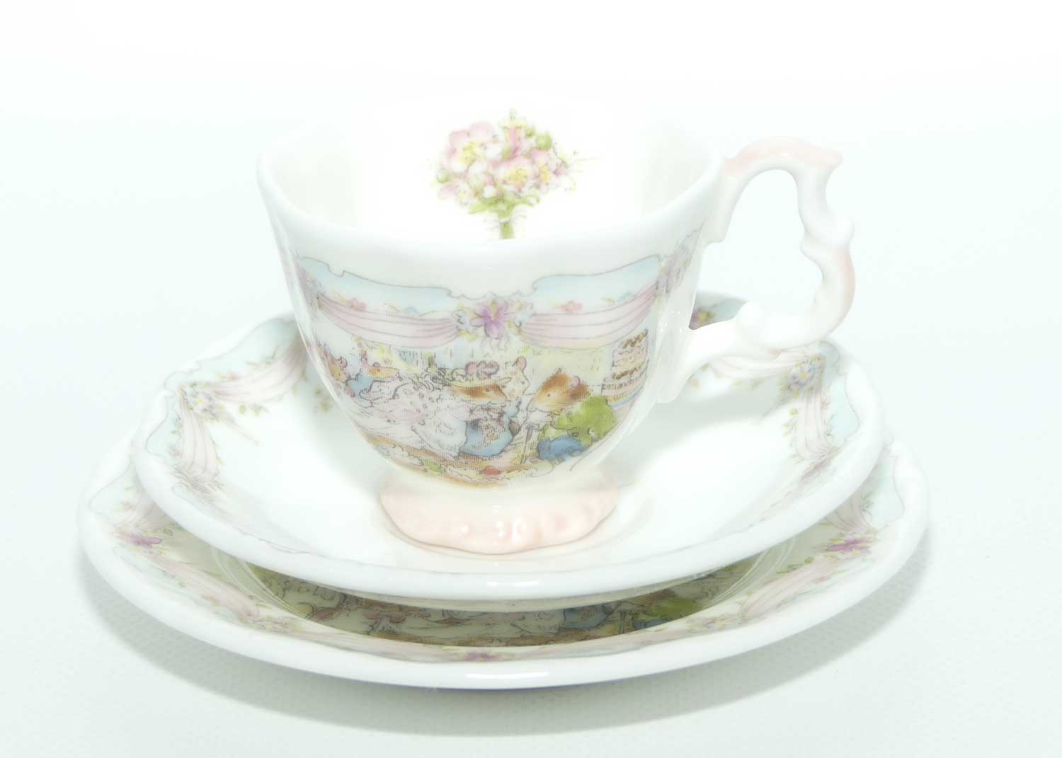 Royal Doulton Brambly Hedge Giftware | miniature trio | The Wedding