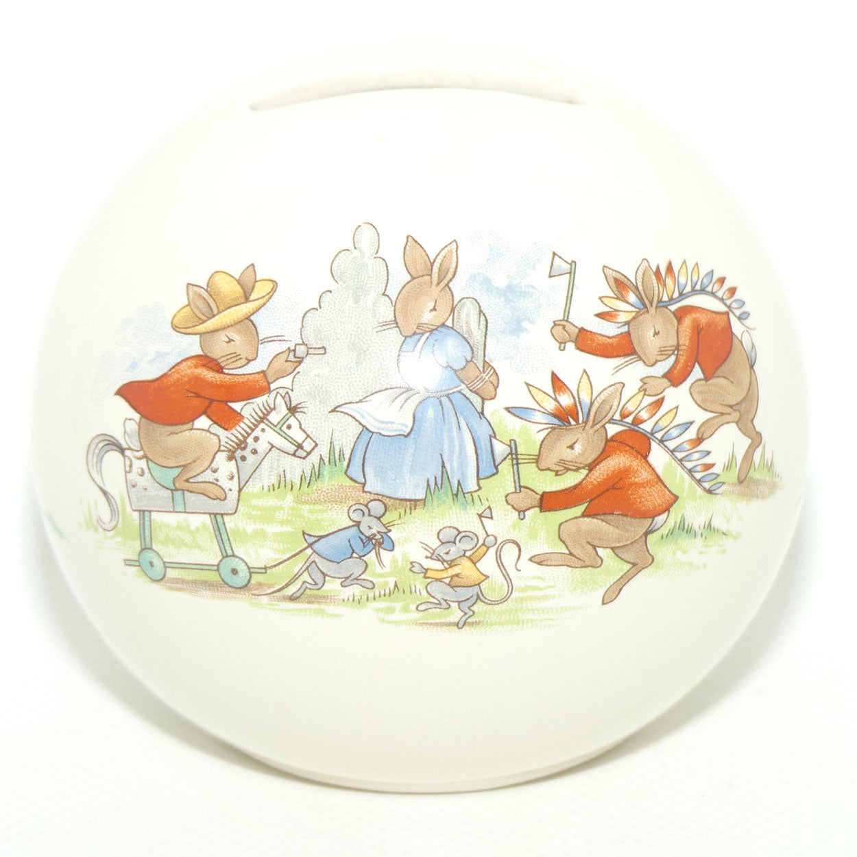 Royal Doulton Bunnykins Money Ball | Cowboys and Indians | Royal Wedding