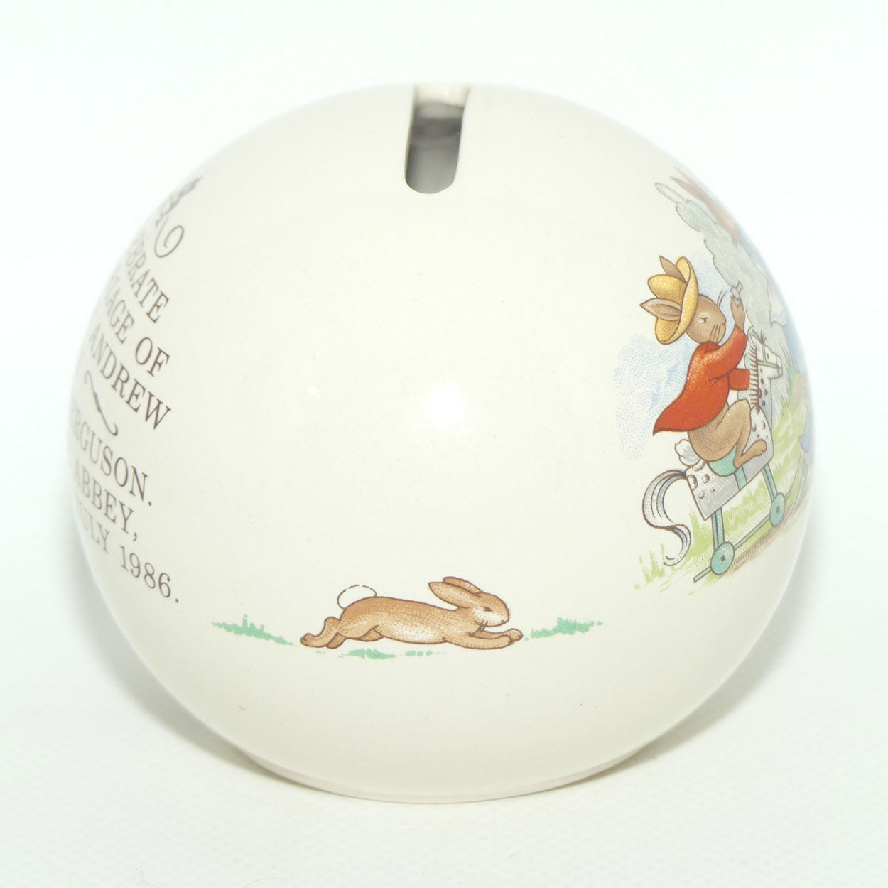 Royal Doulton Bunnykins Money Ball | Cowboys and Indians | Royal Wedding