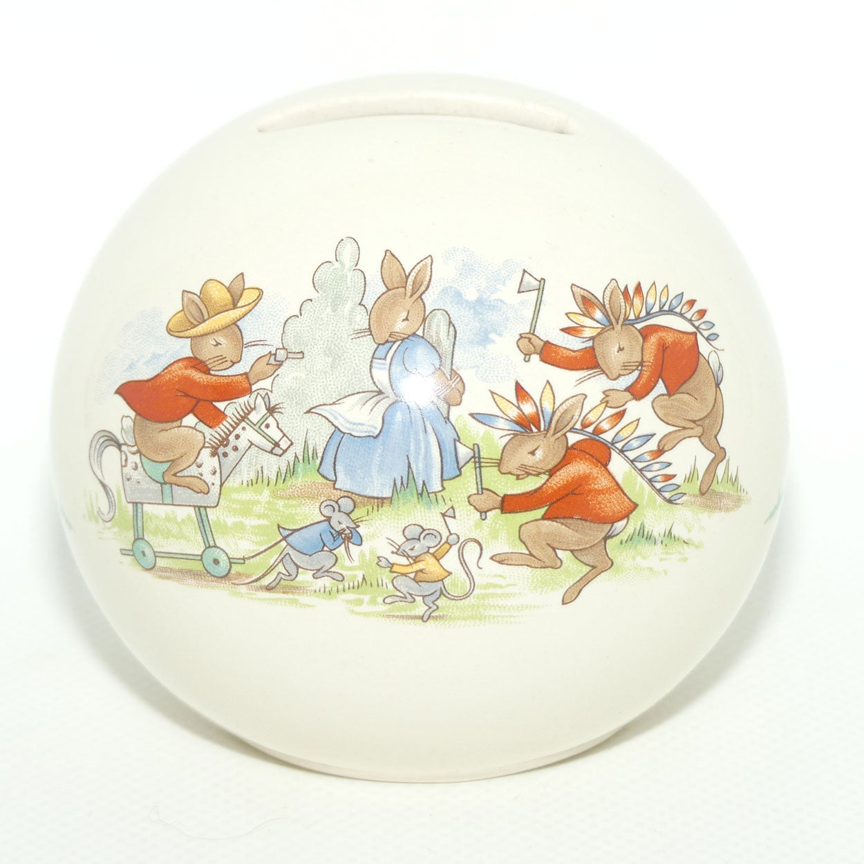 Royal Doulton Bunnykins Money Ball | Cowboys and Indians | Royal Wedding