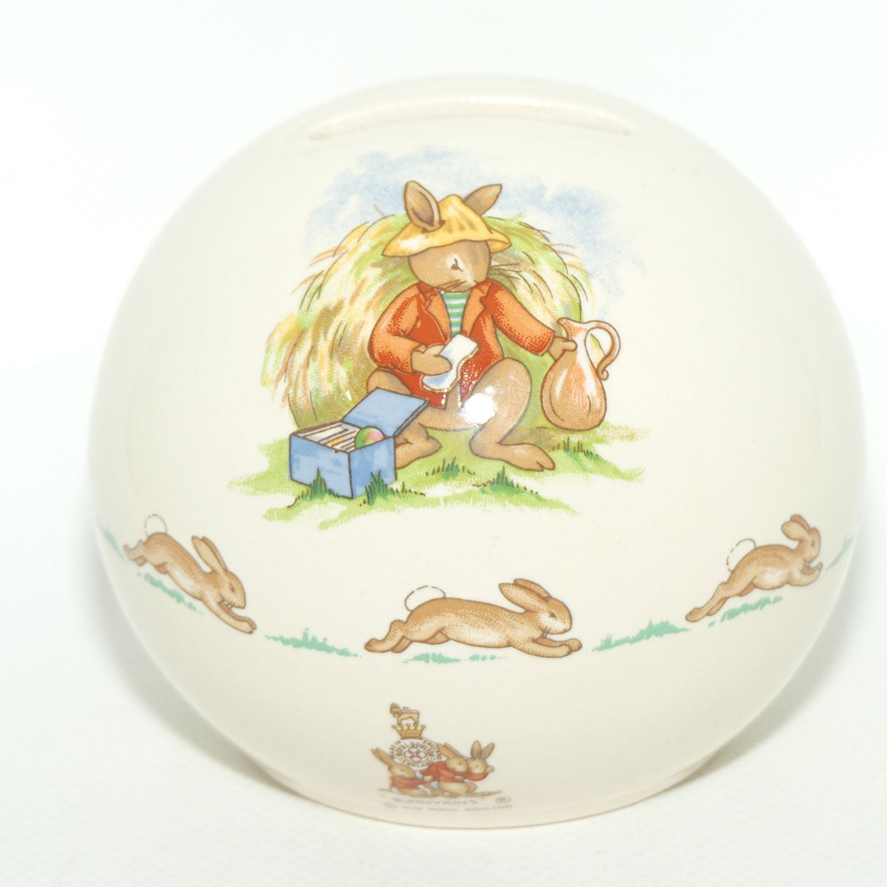 Royal Doulton Bunnykins Money Ball | Haymaking