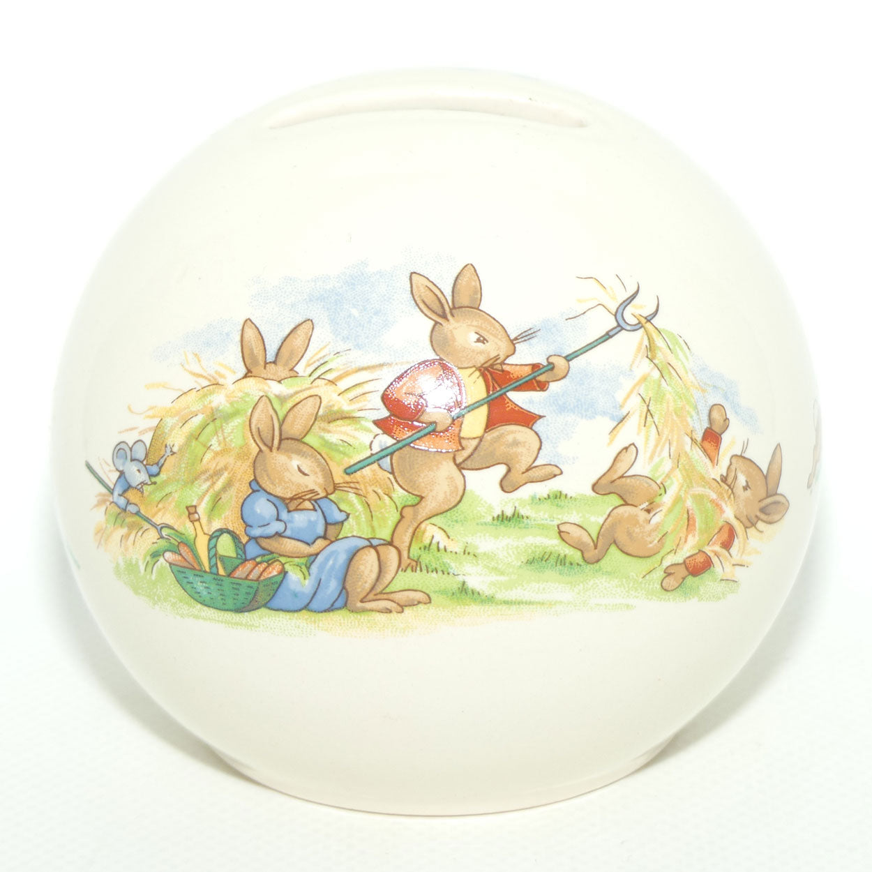 Royal Doulton Bunnykins Money Ball | Haymaking