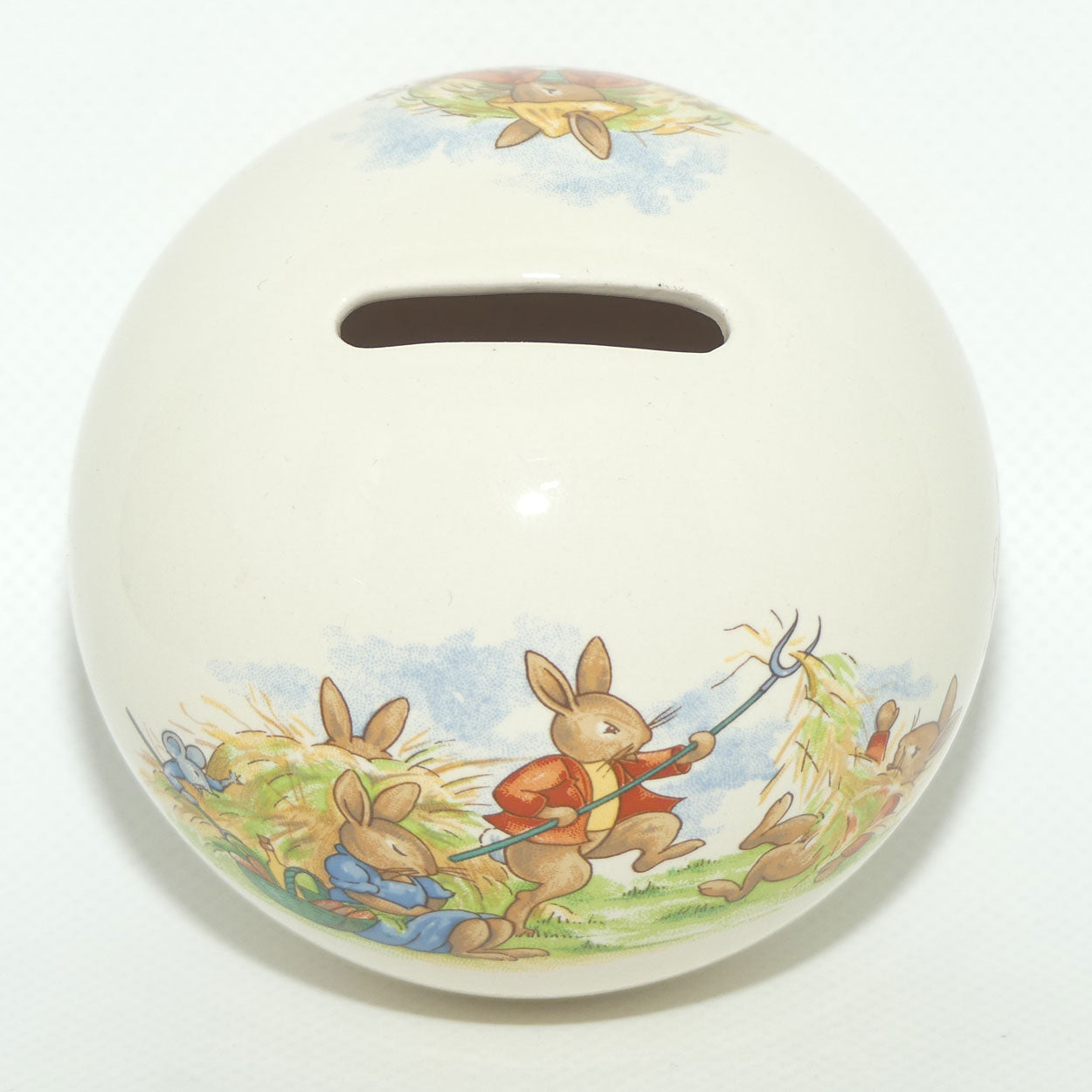 Royal Doulton Bunnykins Money Ball | Haymaking