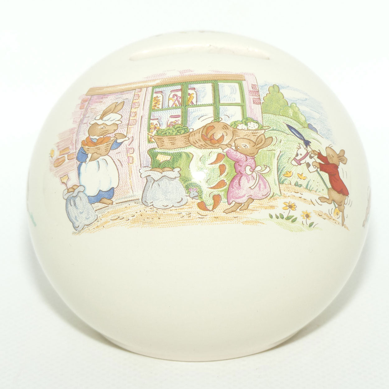 Royal Doulton Bunnykins Money Ball | Vege Stall | Eating Apples