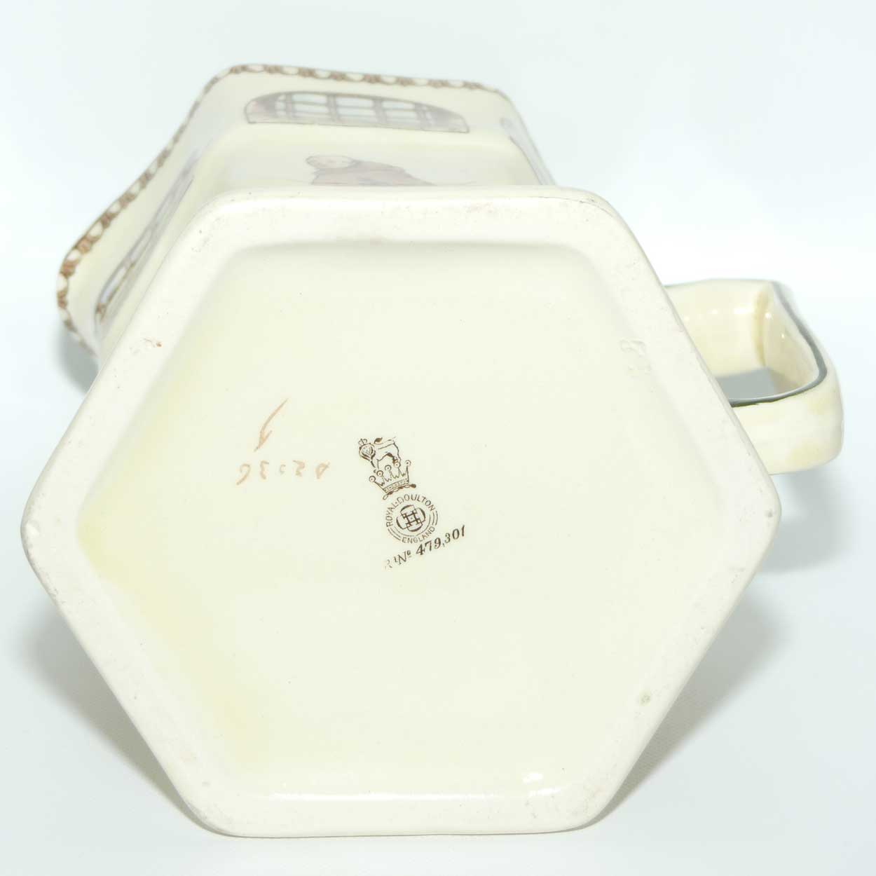 Royal Doulton Monks C pattern Hecla shape jug D2385