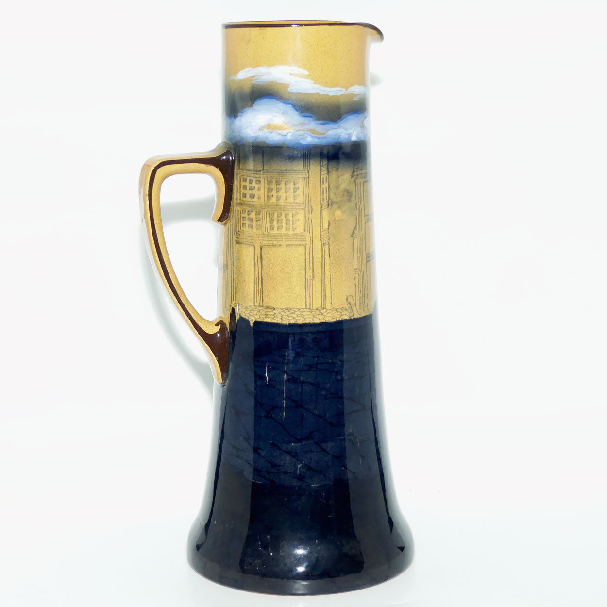 Royal Doulton Monks in the Cellar Large Whieldon jug