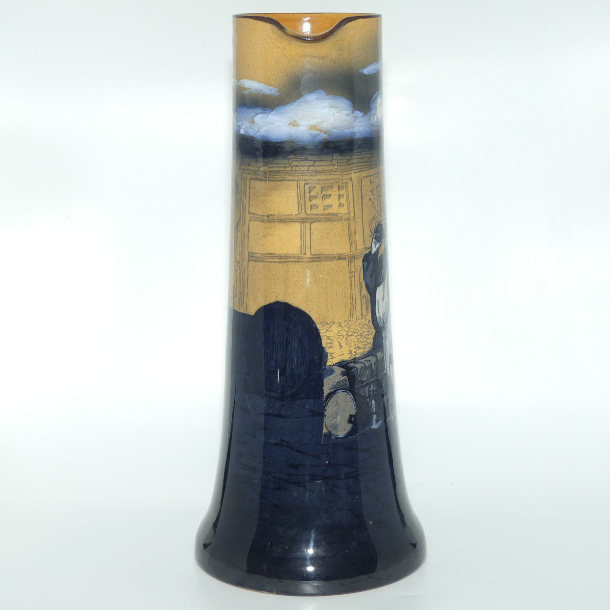 Royal Doulton Monks in the Cellar Large Whieldon jug