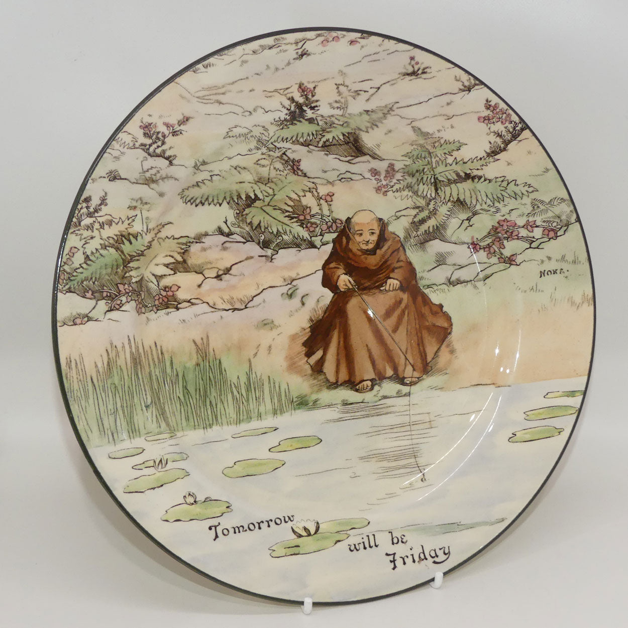 royal-doulton-monks-and-mottoes-a-plate-d3429
