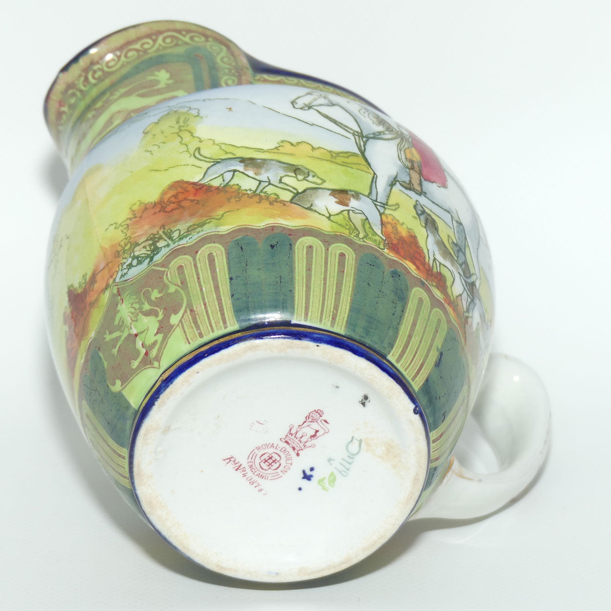 Royal Doulton Hunting Morland Castle shape jug D1779