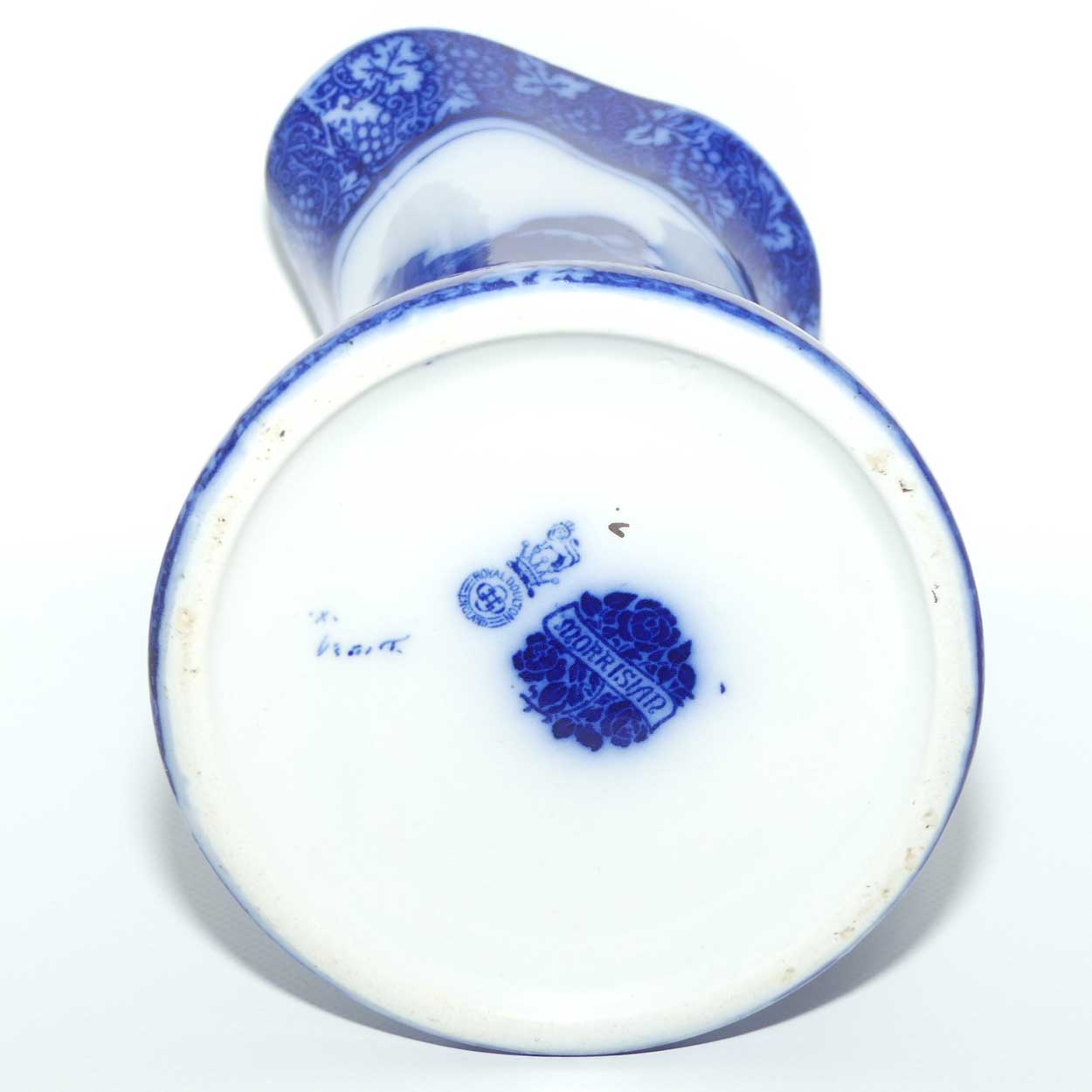 Royal Doulton Flow Blue Morrisian Eastern Figures pattern Baron shape jug | #1