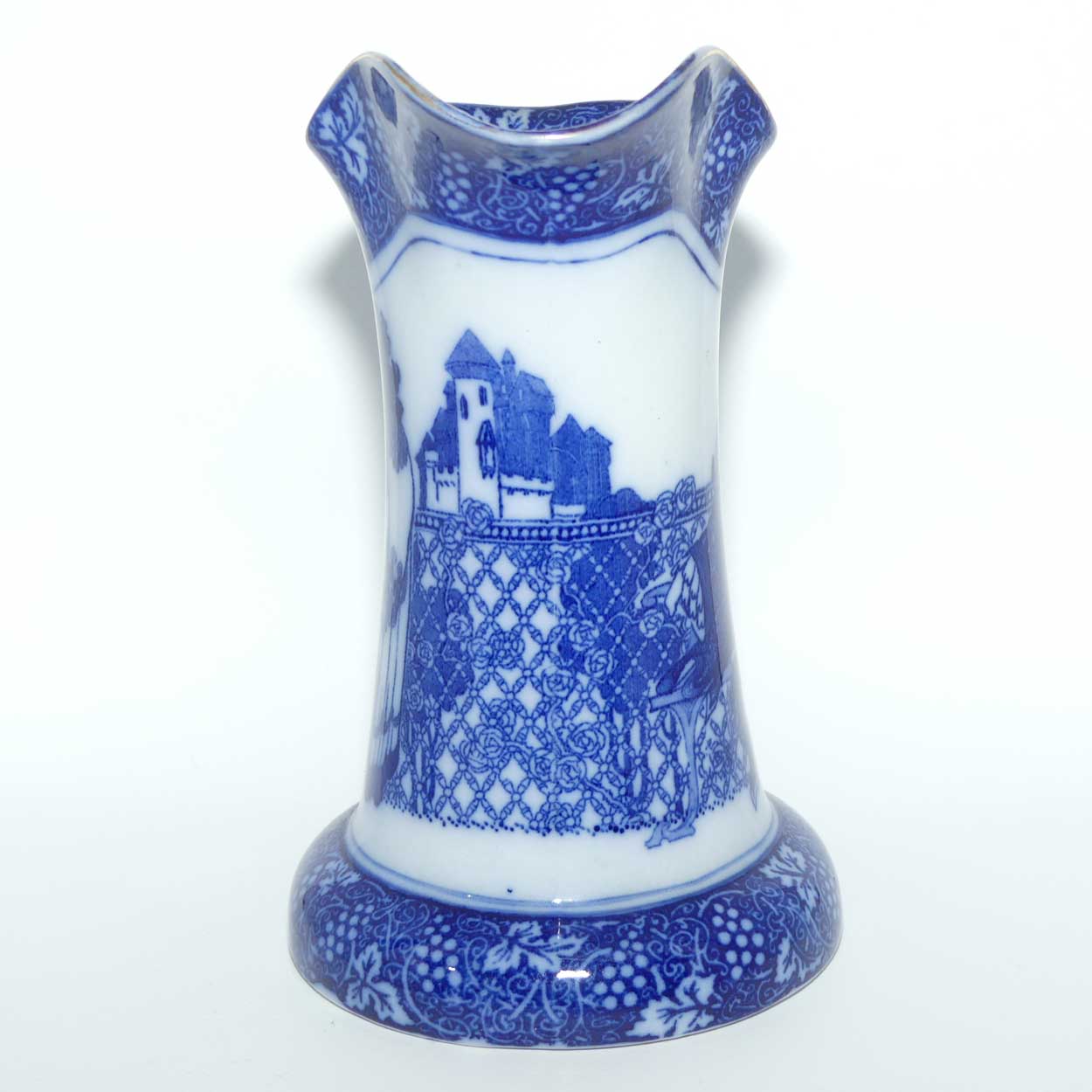 Royal Doulton Flow Blue Morrisian WH Bradley Eastern Figures pattern | Baron shape jug D1334 | #2