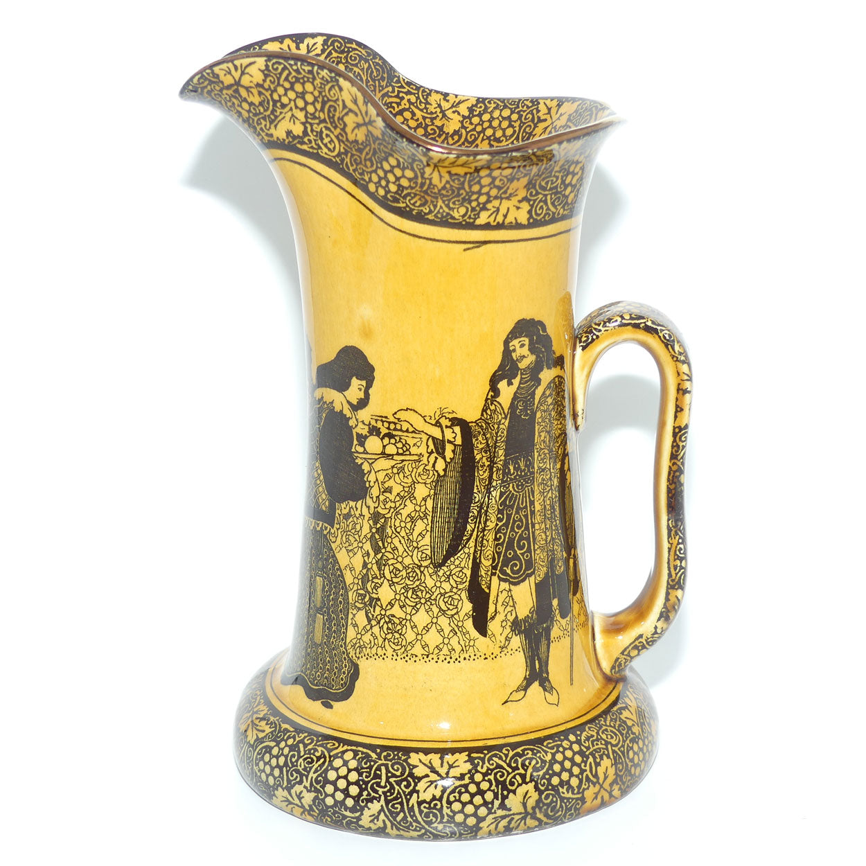 Royal Doulton Morrisian | Bradley Eastern Figures Baron shape larger jug D1617 | Holbien glaze