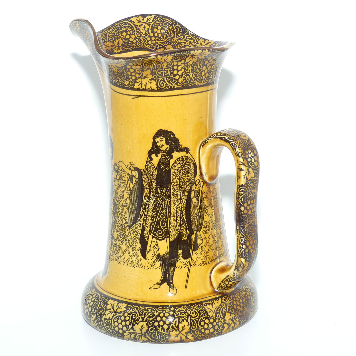 Royal Doulton Morrisian | Bradley Eastern Figures Baron shape larger jug D1617 | Holbien glaze