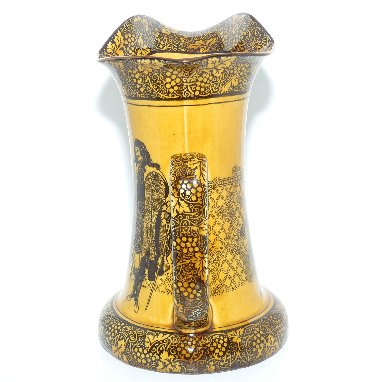 Royal Doulton Morrisian | Bradley Eastern Figures Baron shape larger jug D1617 | Holbien glaze