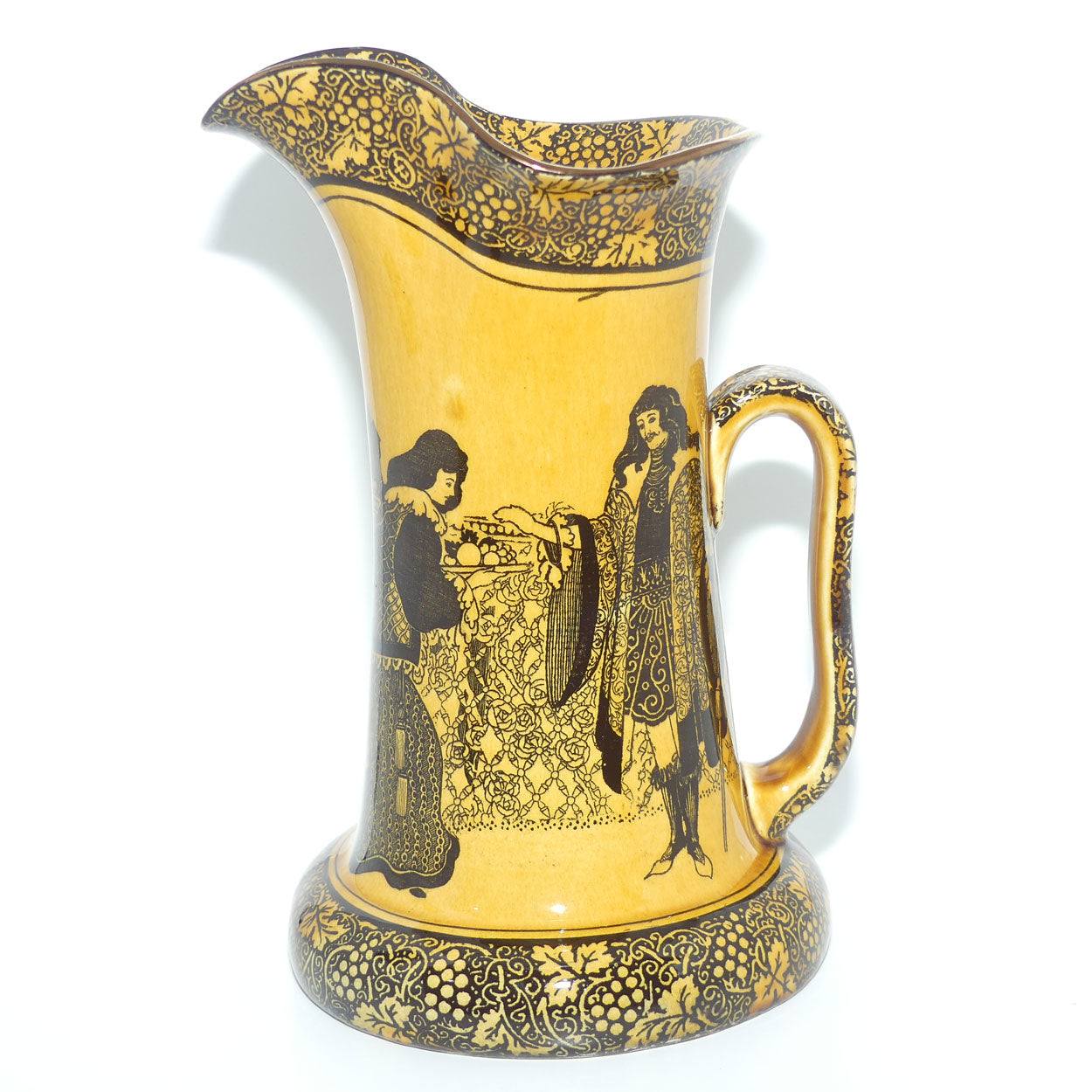Royal Doulton Morrisian | Bradley Eastern Figures Baron shape larger jug D1617 | Holbien glaze