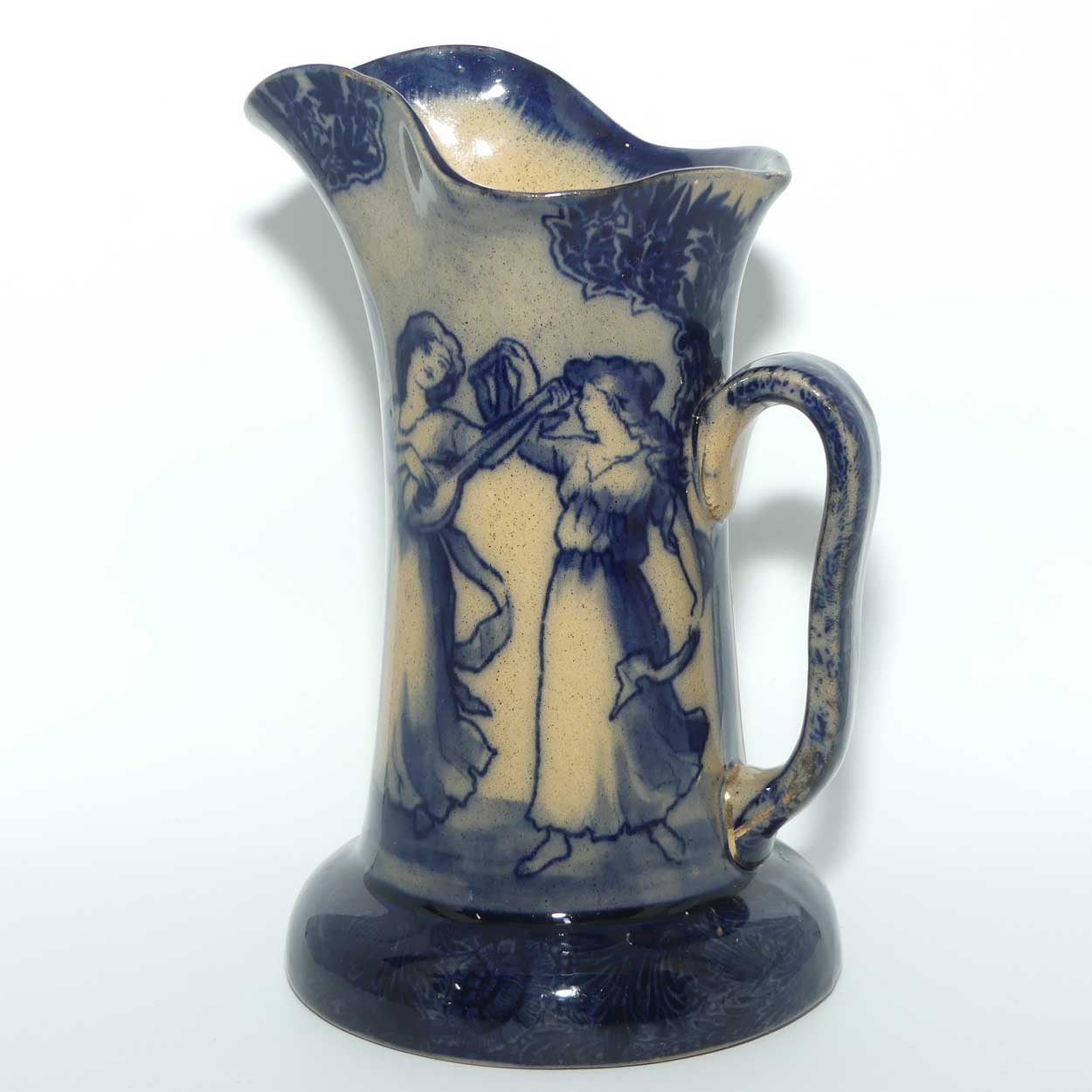 Royal Doulton Morrisian Music and Dance C jug | Baron shape | Whieldon glaze