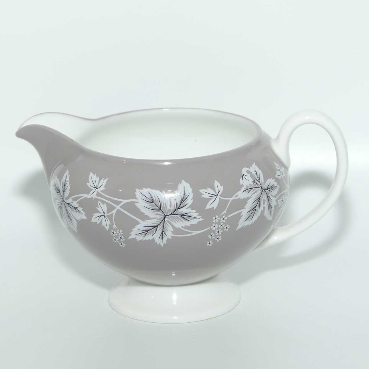 Wedgwood Bone China | Moselle pattern | Taupe colour milk jug