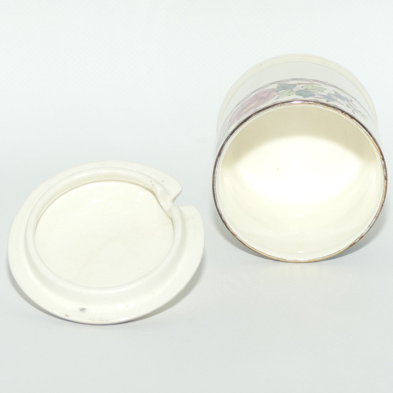 Maling Lustre Peony Rose lidded jam pot