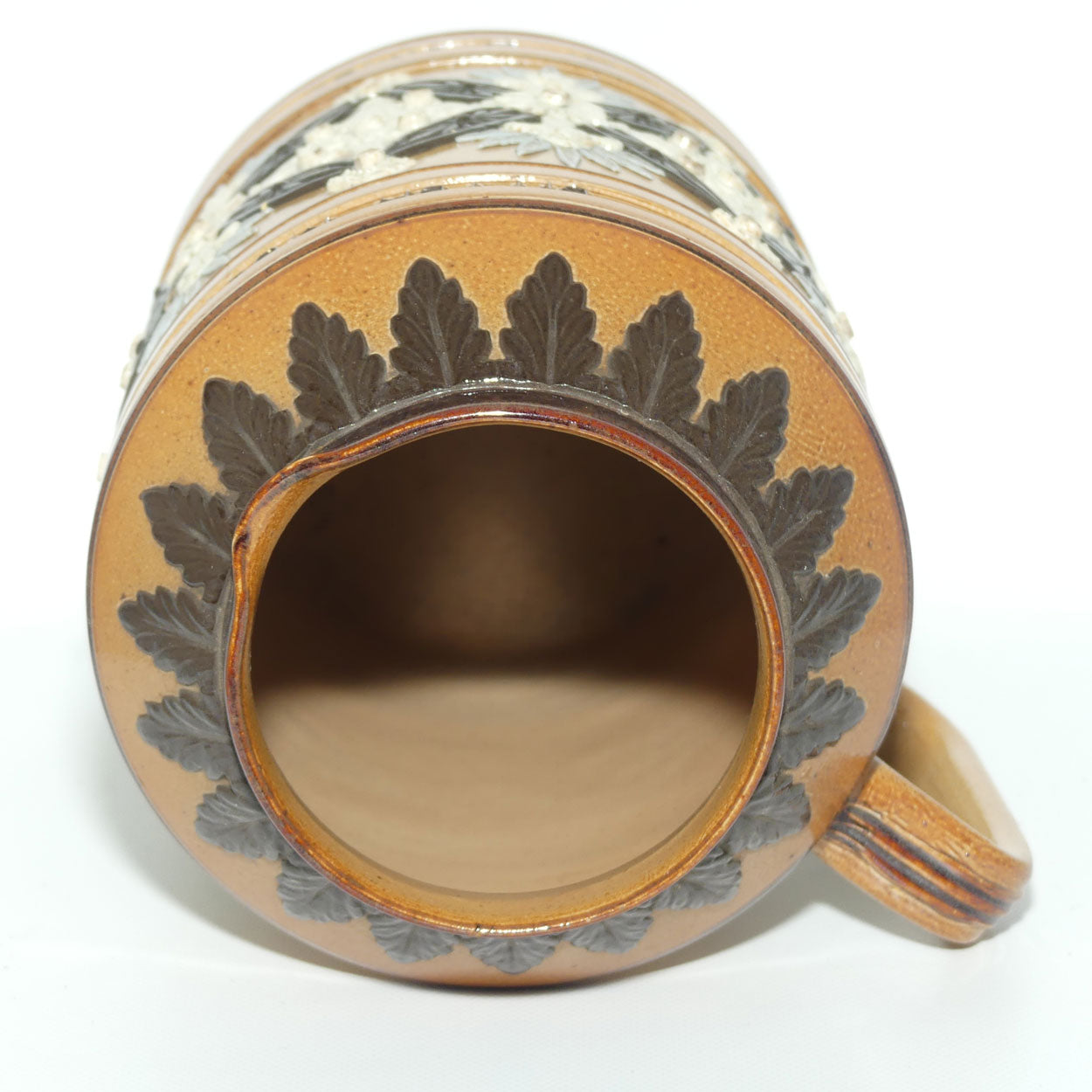 Doulton Lambeth stoneware large Motto tankard or jug