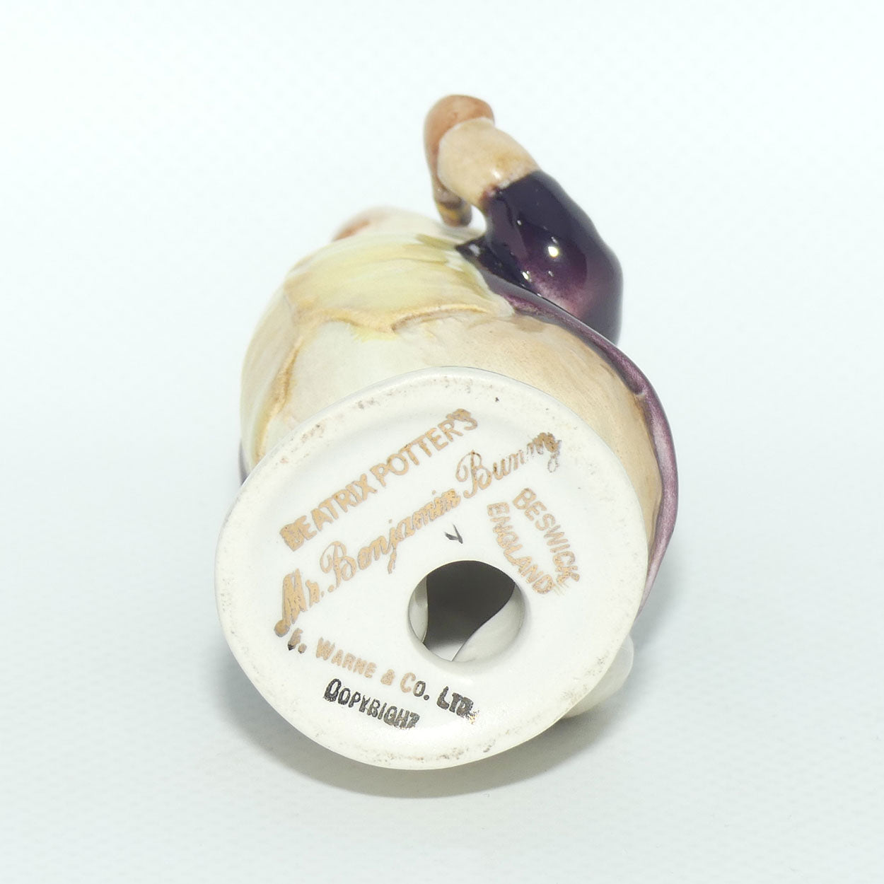 Beswick Beatrix Potter Mr Benjamin Bunny | Pipe Out | Maroon Coat | BP2a