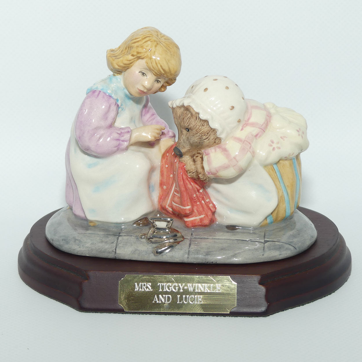 Beswick Beatrix Potter Mrs Tiggy-Winkle and Lucie tableau | Ltd Ed | BP9d