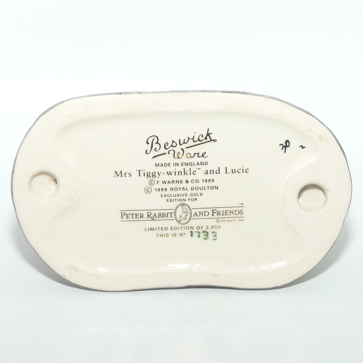 Beswick Beatrix Potter Mrs Tiggy-Winkle and Lucie tableau | Ltd Ed | BP9d