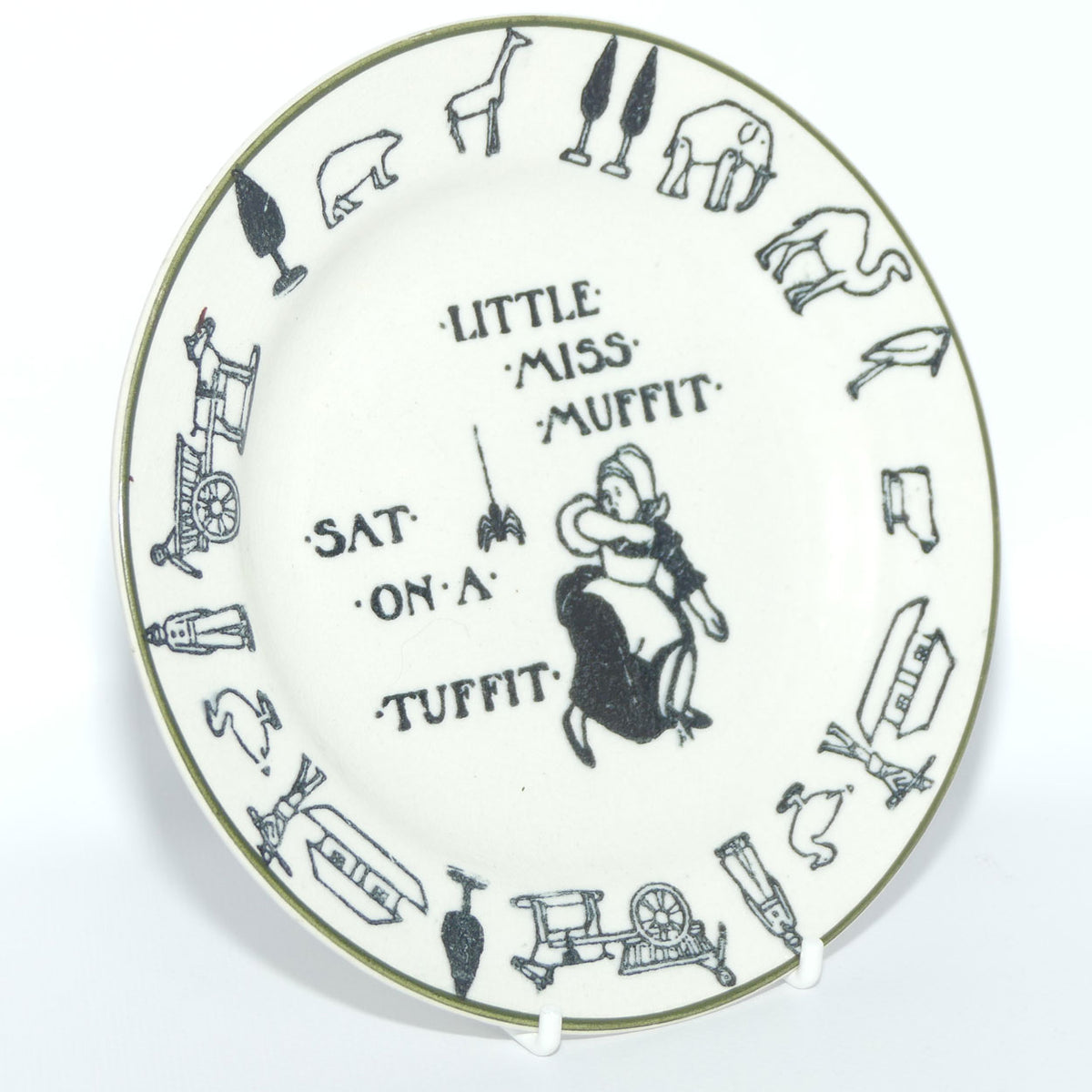 Royal Doulton Nursery Rhymes plate D2833 | Little Miss Muffit