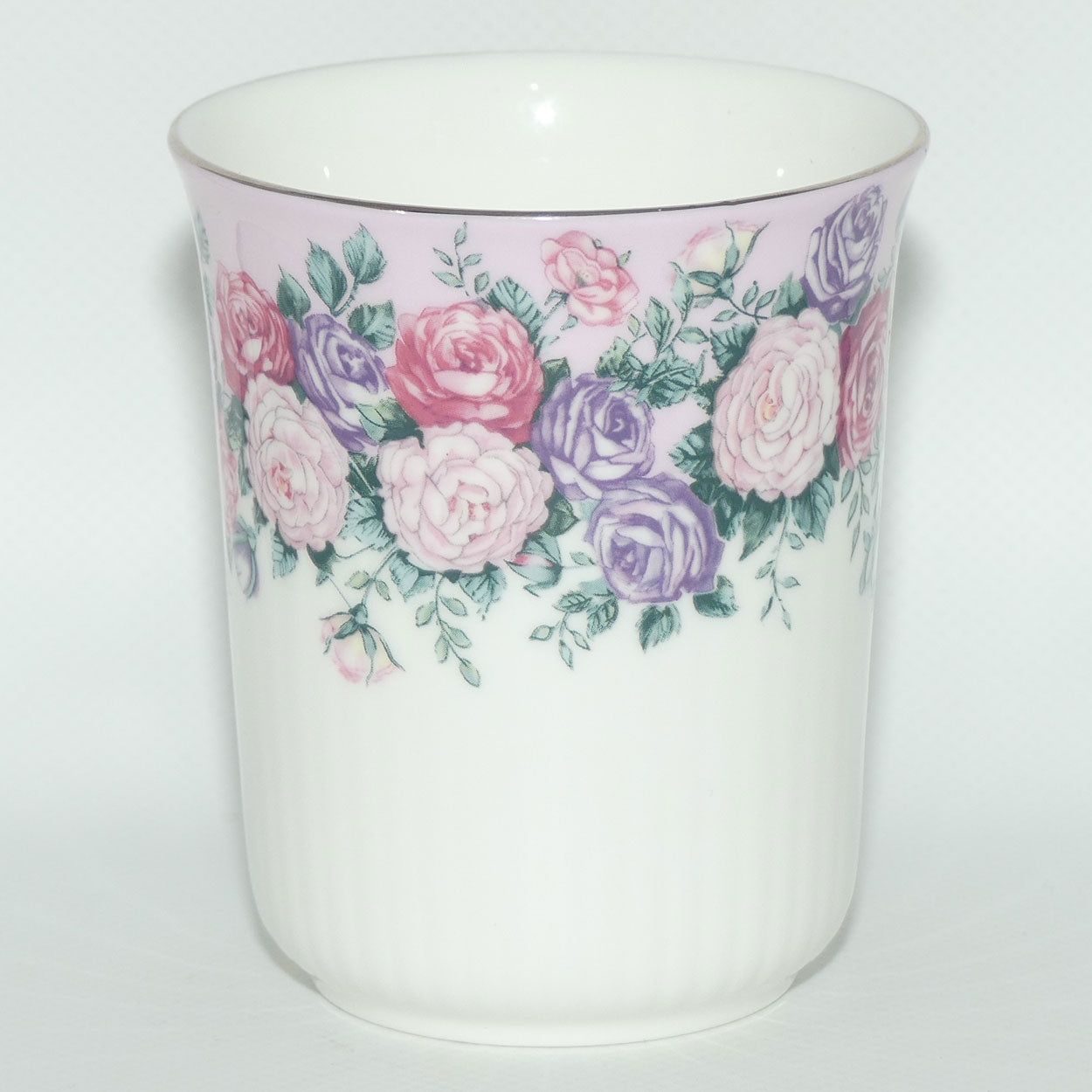 Royal Albert Bone China England Rose Garland coffee mug | later stamp