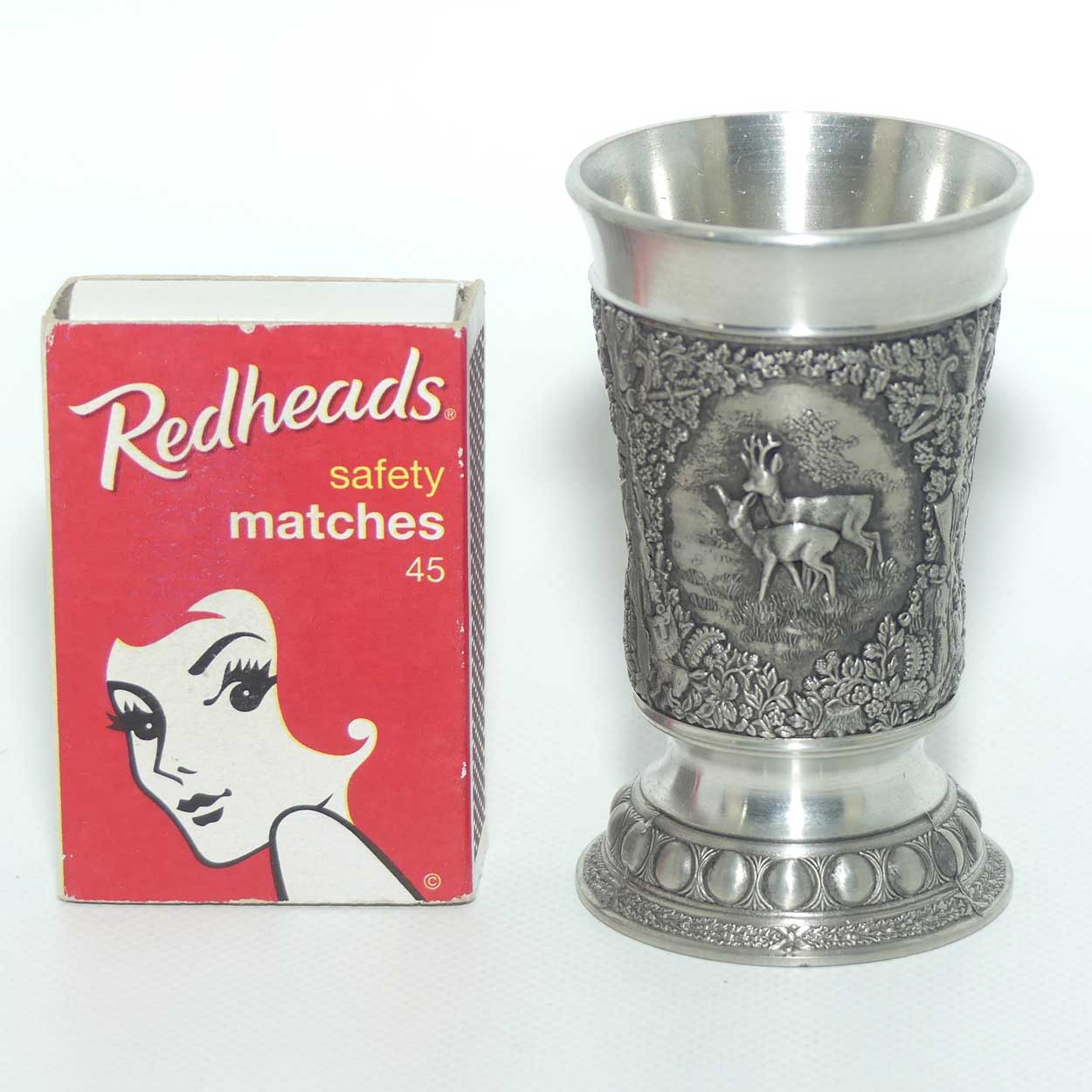 Mullingar Pewter Ireland well figured shot glass