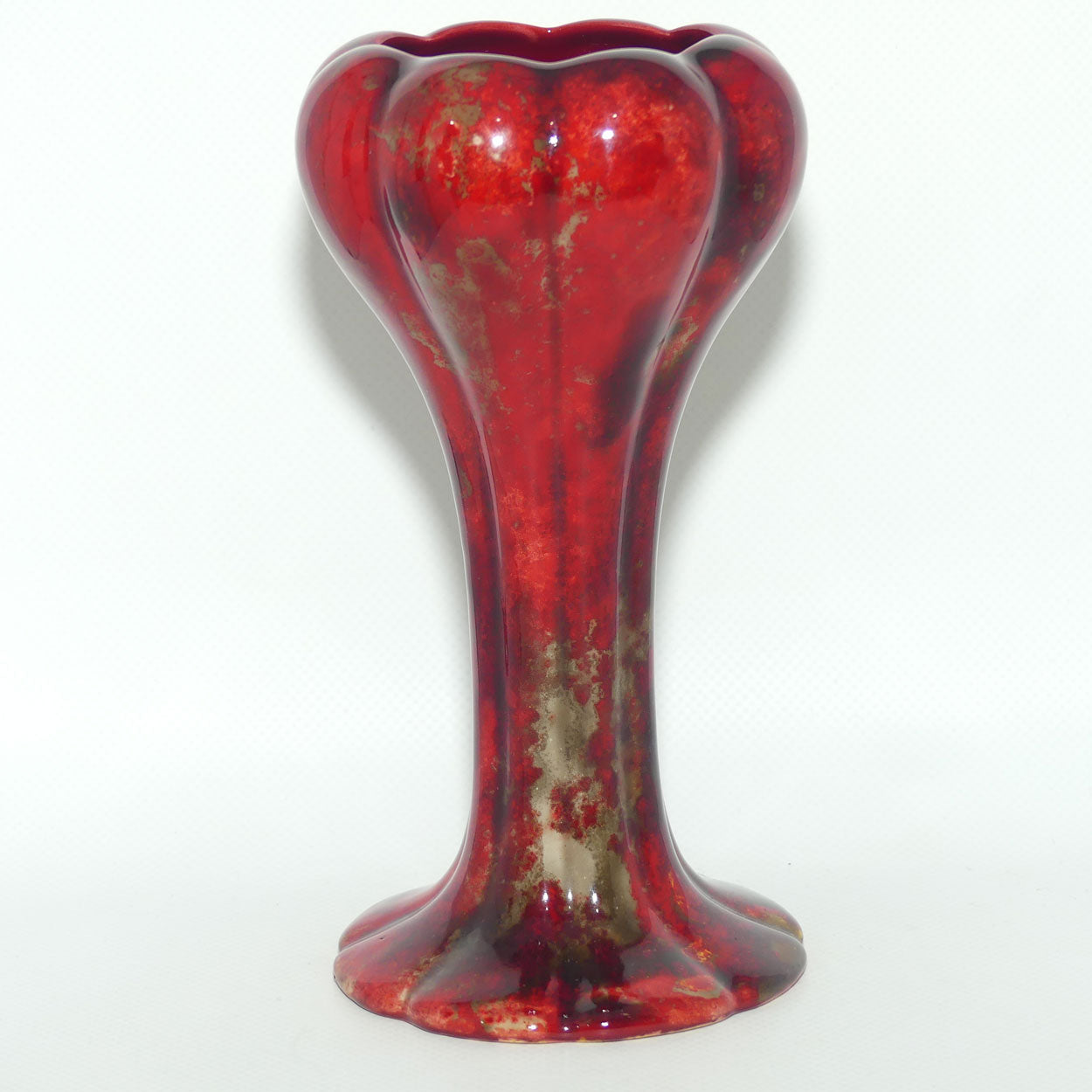 Royal Doulton Flambe Mushroom shape vase (Noke)