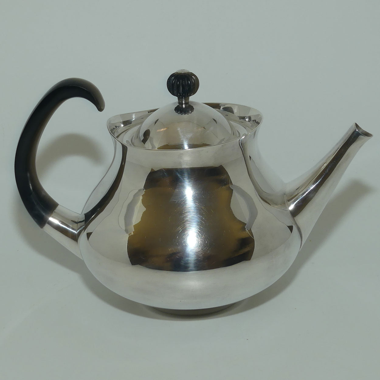 Mappin and Webb Mid Century 4 piece Silver Plated tea set by Eric Clements