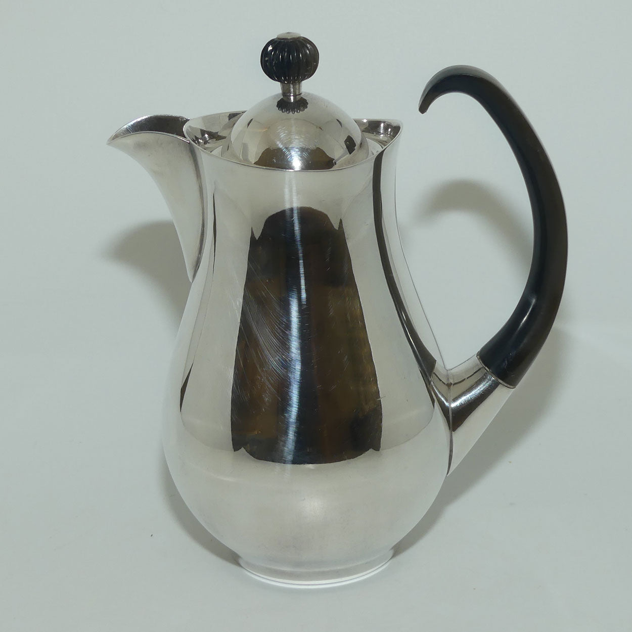 Mappin and Webb Mid Century 4 piece Silver Plated tea set by Eric Clements