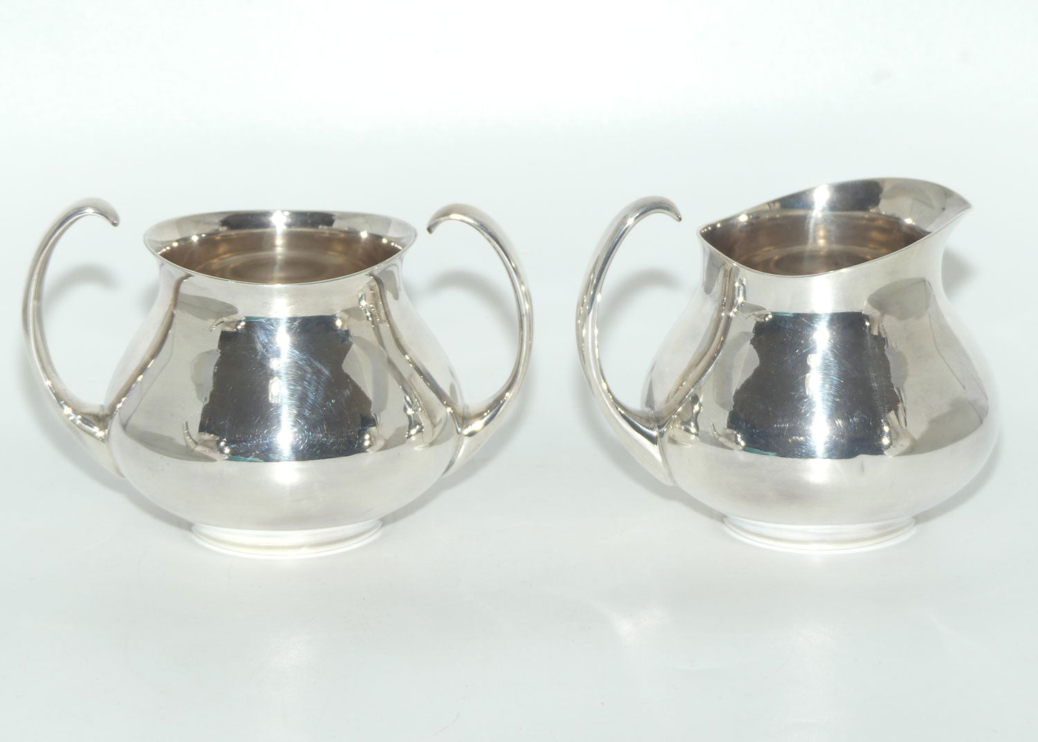 Mappin and Webb Mid Century 4 piece Silver Plated tea set by Eric Clements