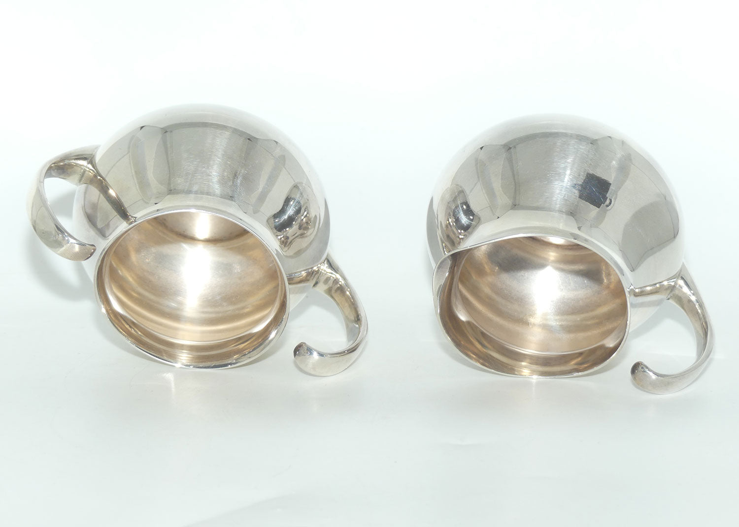 Mappin and Webb Mid Century 4 piece Silver Plated tea set by Eric Clements