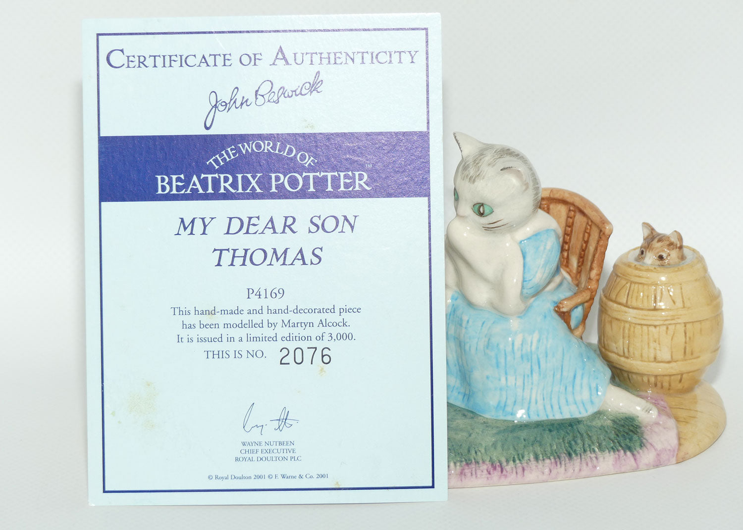 Beswick Beatrix Potter My Dear Son Thomas tableau | Limited Edition | box + Cert