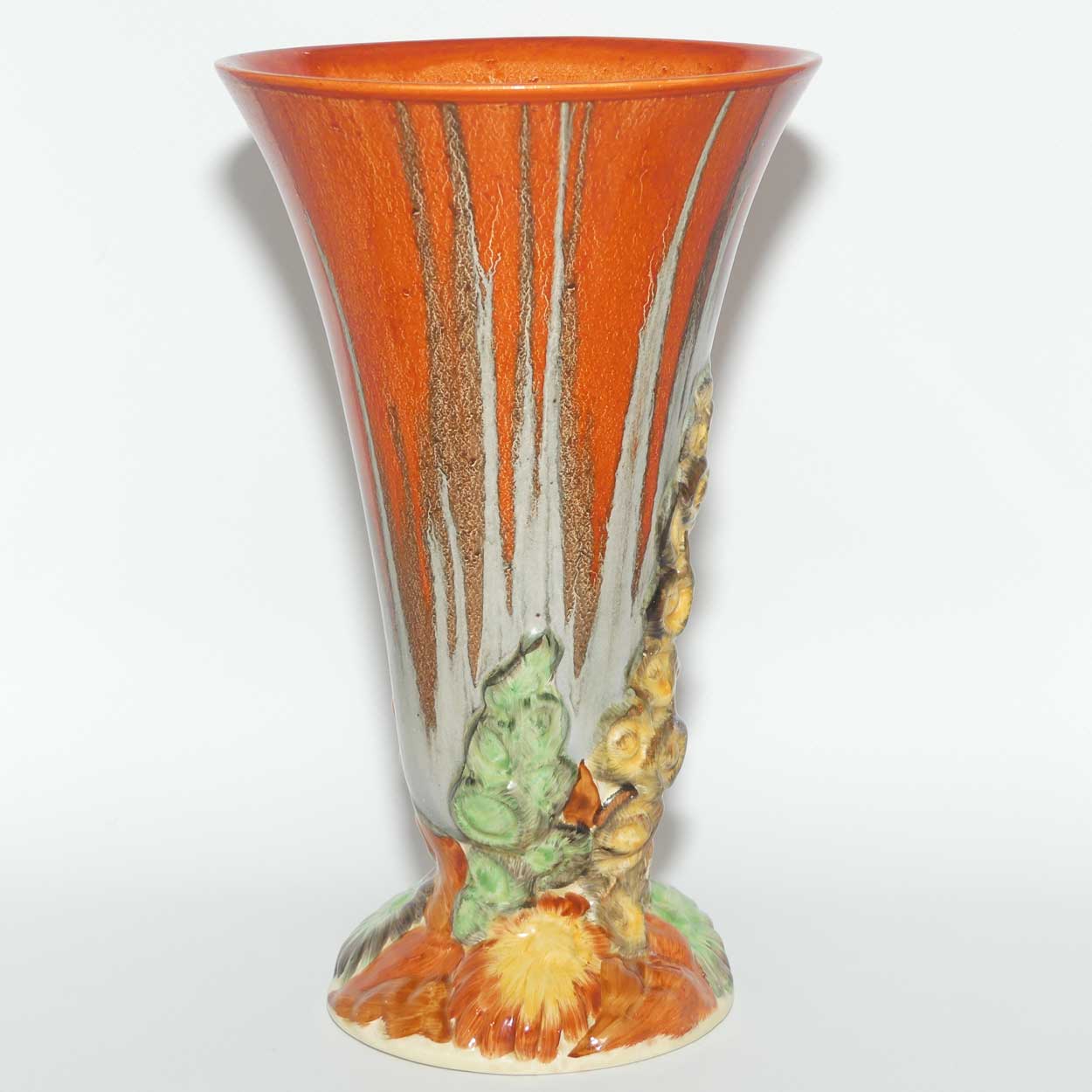 Clarice Cliff My Garden vase with Delicia glaze | 23cm