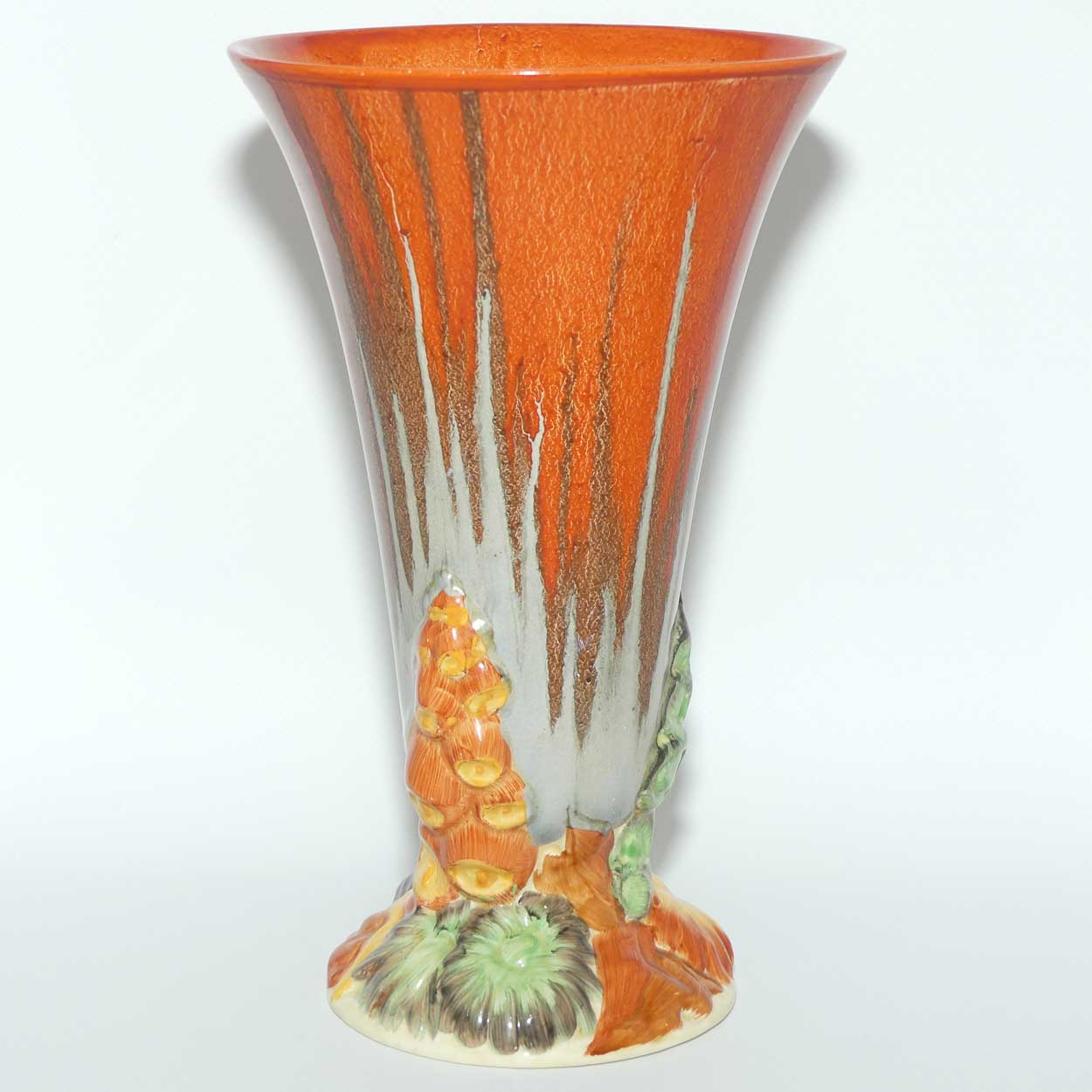 Clarice Cliff My Garden vase with Delicia glaze | 23cm