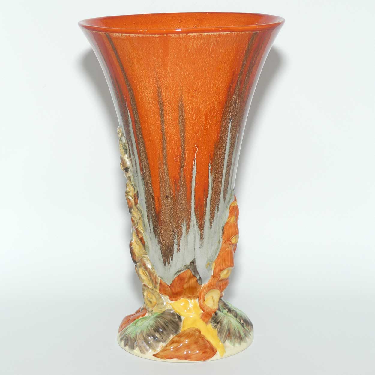 Clarice Cliff My Garden vase with Delicia glaze | 23cm