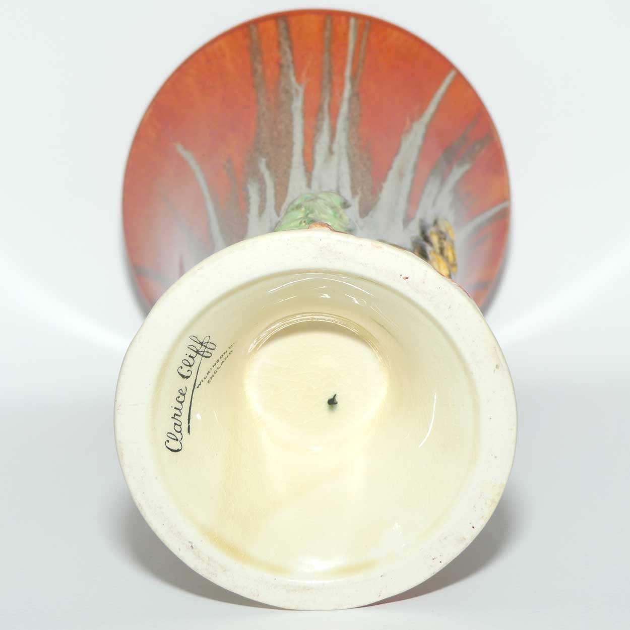 Clarice Cliff My Garden vase with Delicia glaze | 23cm