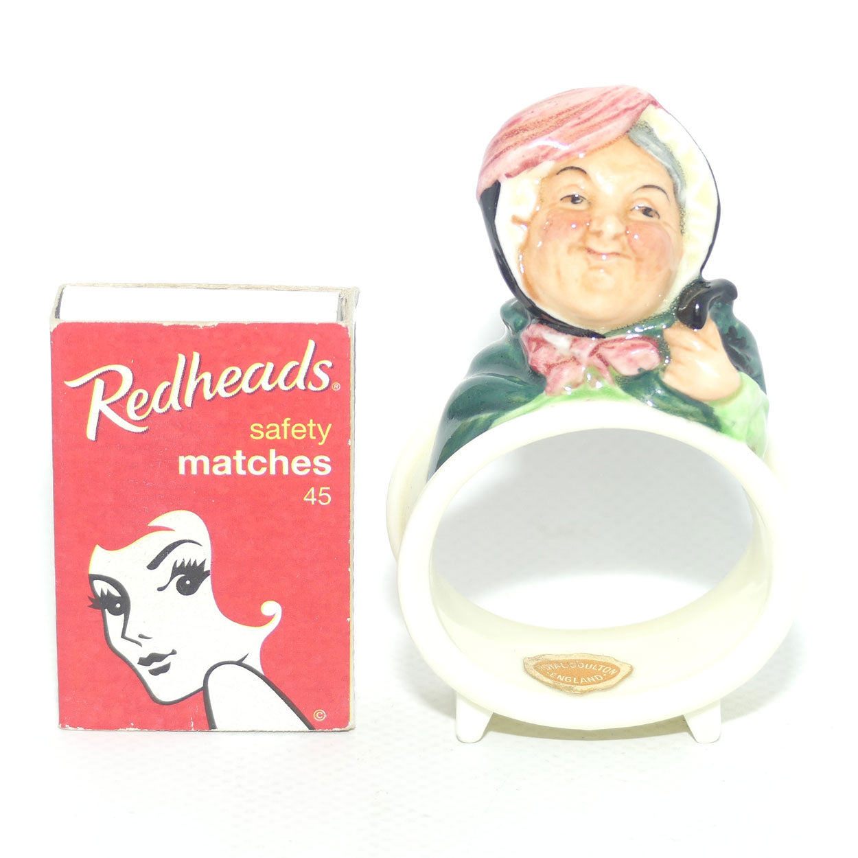 M62 Royal Doulton Dickens Sairey Gamp napkin ring