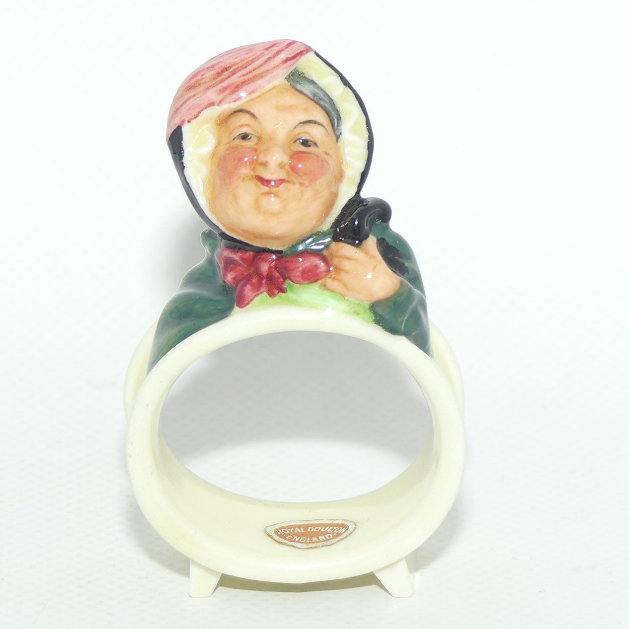 Royal Doulton Dickens Sairey Gamp figural napkin ring M62 | #2