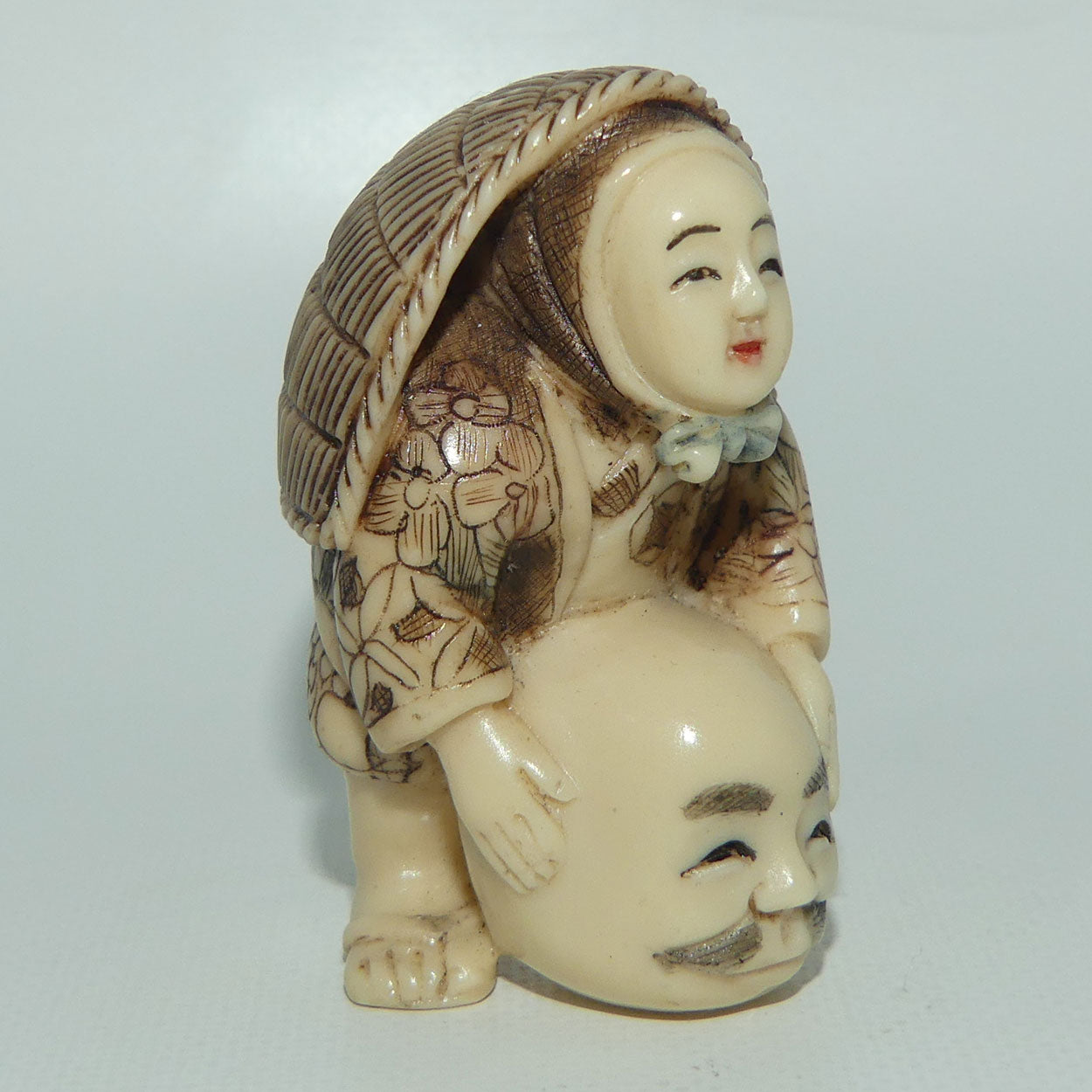 Vintage Japanese Carved Resin Netsuke