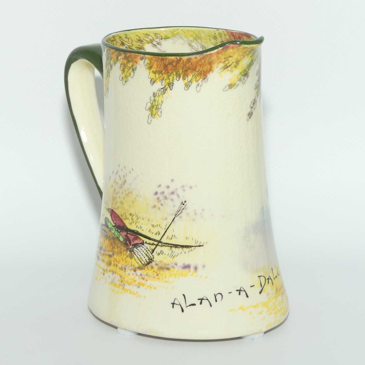 Royal Doulton Under the Greenwood Tree | Robin Hood Newlyn shape jug | Alan a Dale