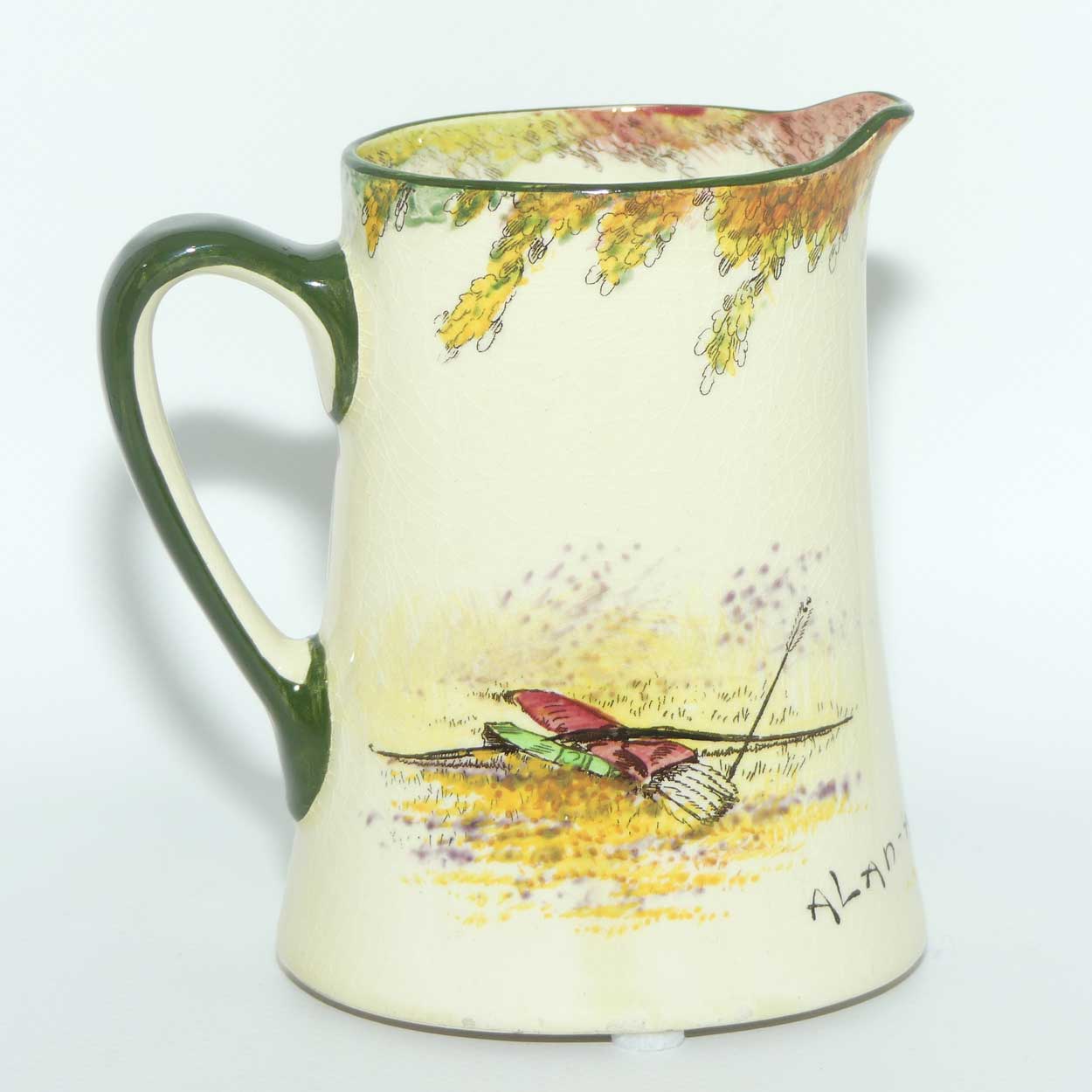 Royal Doulton Under the Greenwood Tree | Robin Hood Newlyn shape jug | Alan a Dale