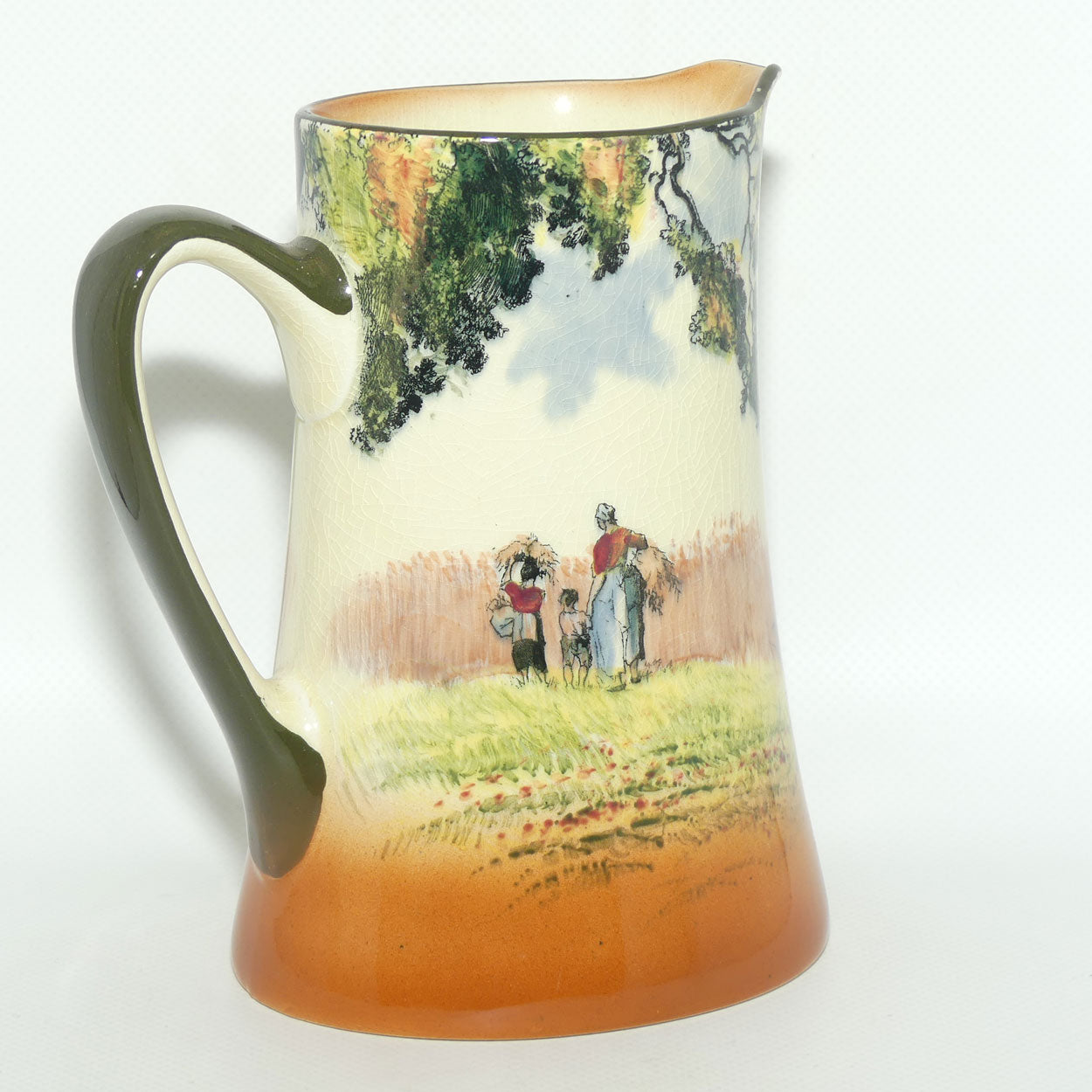 Royal Doulton Newlyn shape Gypsies and Gleaners jug D3191