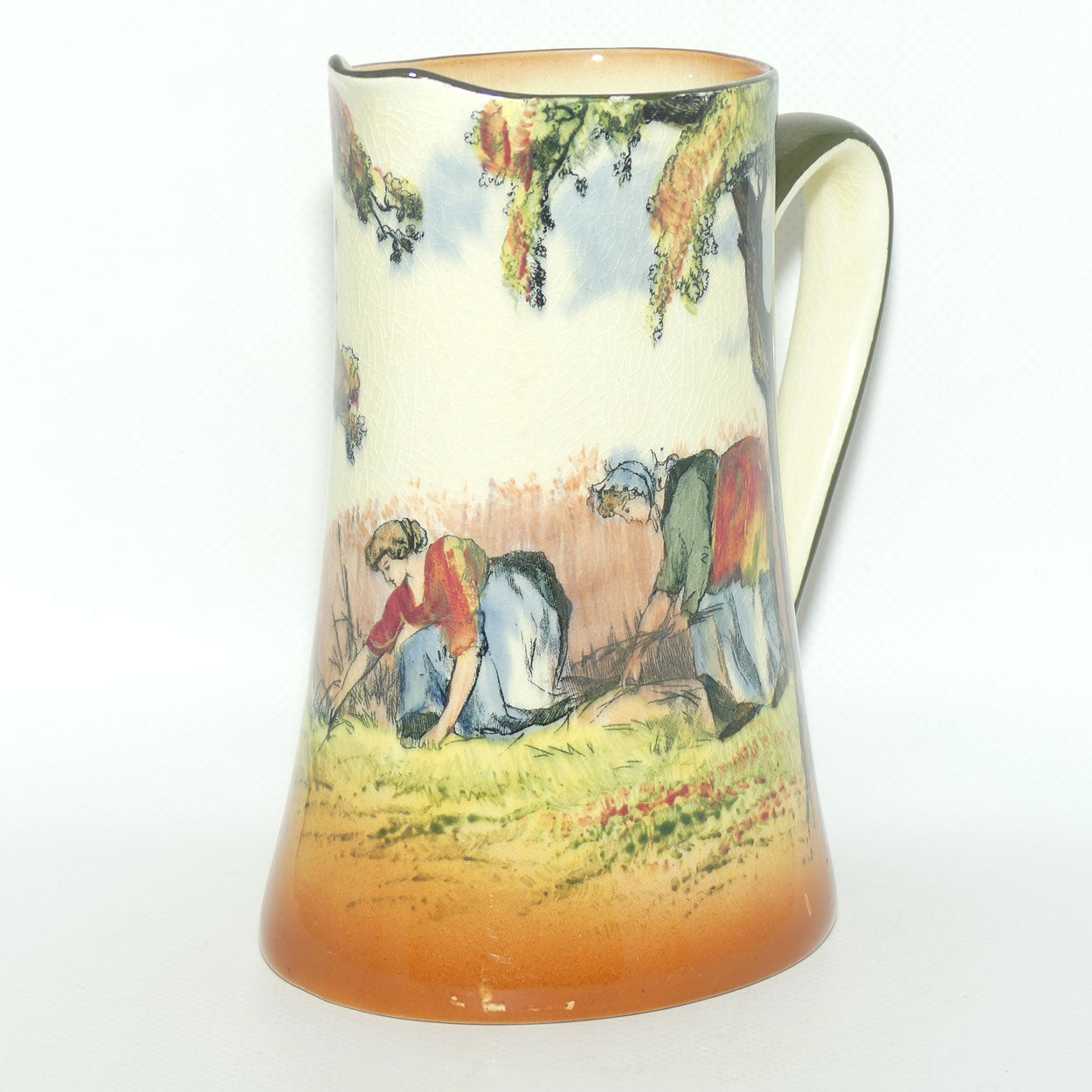 Royal Doulton Newlyn shape Gypsies and Gleaners jug D3191