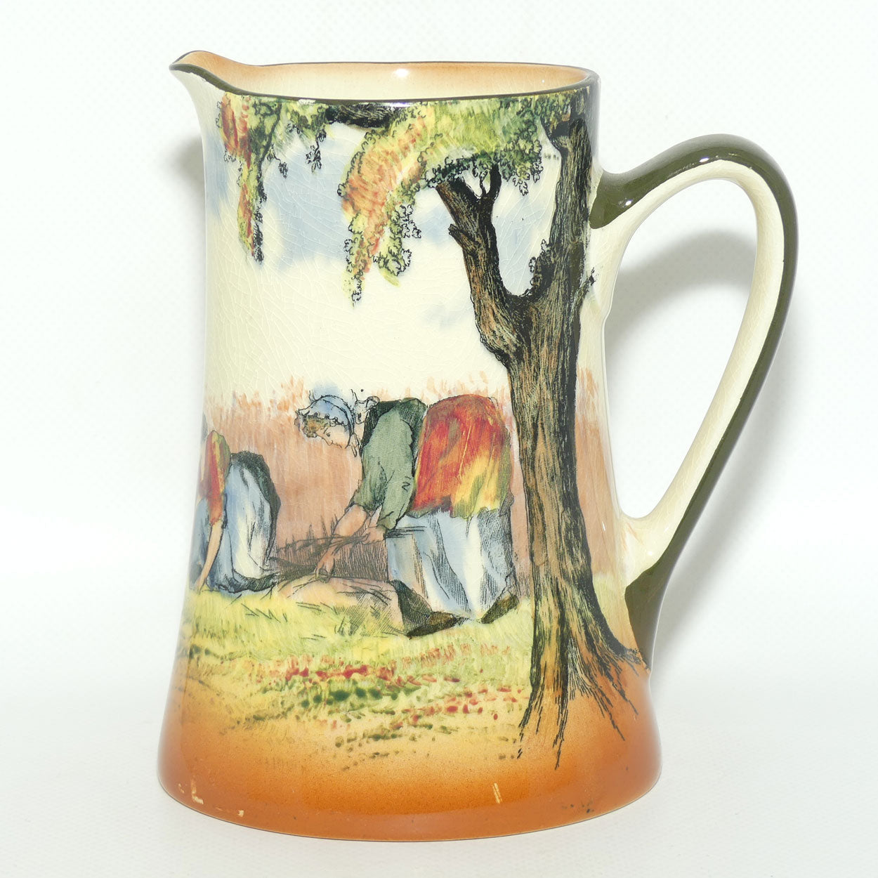 Royal Doulton Newlyn shape Gypsies and Gleaners jug D3191