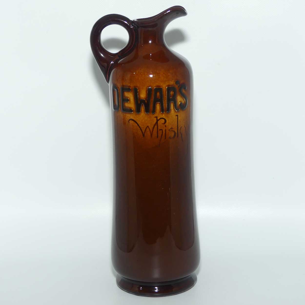 Royal Doulton Kingsware flask | The Nightwatchman | Tall Cylindrical | Dewars