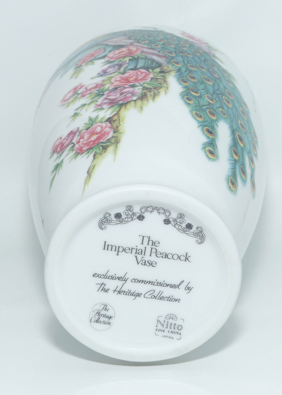 Nitto Fine China | Heritage Collection | The Imperial Peacock vase